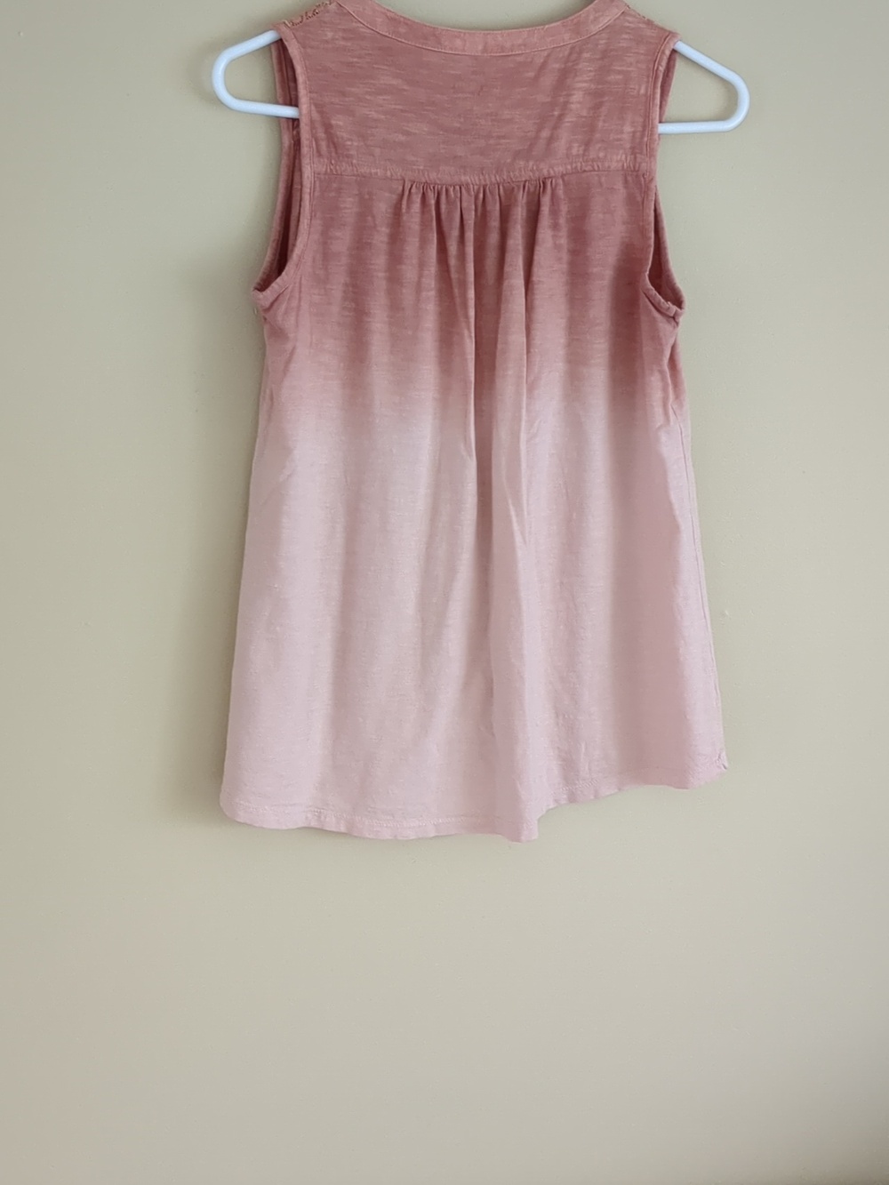 Small Sonoma Ombre Top Dip Dye Peach Salmon Color - Picture 7 of 9